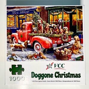 VCC Vermont Christmas Company - 1000pc Puzzle pieces - Doggone Christmas